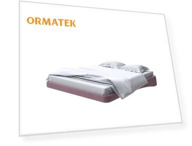 Мягкая Кровать Орматек Парящее основание (Ткань: Микрофибра Diva Вяленая cлива) 80x190