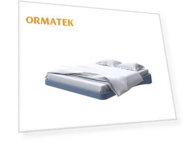 Мягкая Кровать Орматек Парящее основание (Ткань: Микрофибра Diva Синий) 80x190