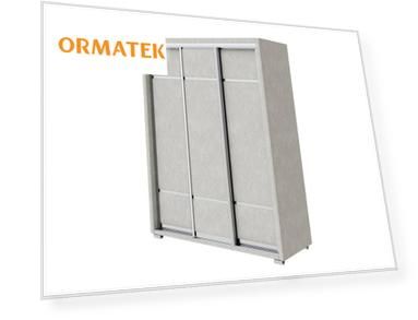 Шкаф Орматек Шкаф-купе 3х дв Orma Soft 2 (без зеркал) (Ткань: Рогожка Levis 12 Лён) 177x60