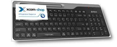 Клавиатура Wireless A4Tech Fstyler FBK25 черный/серый BT/Radio slim Multimedia (1583353)