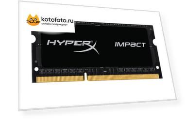 Память DDR3L Kingston 4GB 1600MHzПамять DDR3L CL9 SODIMM 1.35V HyperX Impact Black Series (HX316LS9IB/4)