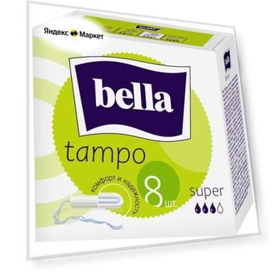 Bella тампоны Tampo super, 3 капли, 8 шт.