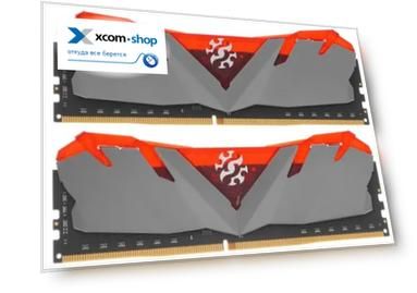 Модуль памяти DDR4 32GB (2*16GB) ADATA AX4U320016G16A-DR30 XPG GAMMIX D30, 3200MHz CL16, 1.35V, красный радиатор