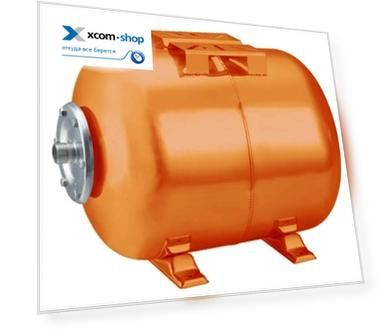 Гидроаккумулятор Вихрь ГА-100 68/6/3 исполнение горизонт, 100 л, макс. давление воды 8 атм, давление воздуха 2 атм