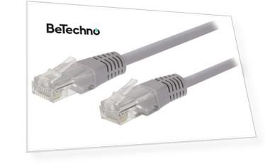 Патч-корд Netko СКС UTP4 cat.5e, 0.5м, литой коннектор, серый