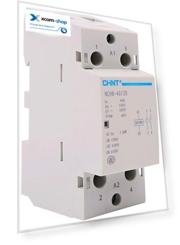 Контактор модульный CHINT 256081 NCH8-40/20 40А 2НО AC 220/230В 50Гц