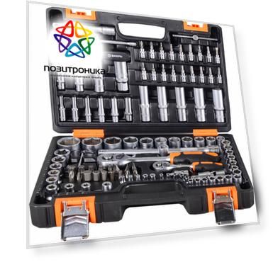 Набор инструментов Вихрь 1/2", 1/4", CrV, 108 предметов (73/6/7/8)