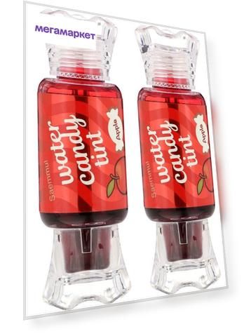 Тинт для губ THE SAEM saemmul water candy tint 02 apple конфетка 10г 2шт