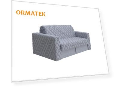 Орматек Диван-кровать прямой Ergonomic ambition (Ткань: Рогожка Levis 83 Светло-Серый) 158x211