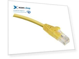 Кабель патч-корд U/UTP 6 кат. 2м Cabeus PC-UTP-RJ45-Cat.6-2m-YL-LSZH 2xRJ45/8p8c, неэкранированный, желтый, LSZH, 2м