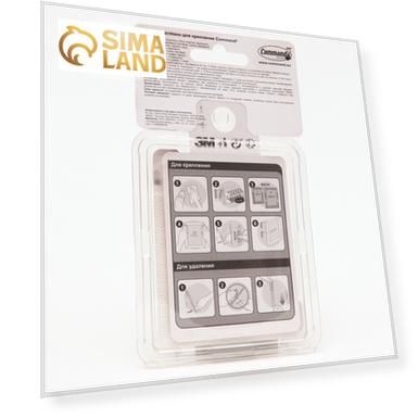 Застежки самоклеящиеся Command для картин, белые, большие, 4 пары