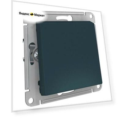Выключатель 1-кл. СП AtlasDesign 10А IP20 (сх. 1) 10AX механизм изумруд | код ATN000811 | Schneider Electric (5шт. в упак.)