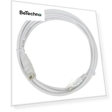 Патч-корд TWT TWT-45-45-2.0-WH RJ45 - RJ45, 4 пары, UTP, категория 5е, 2 м, белый