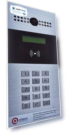 Вызывная панель QTECH QDB-27CH домофонная, 15 металлических кнопок, камера 2MP 1080рх30 кадров/сек, кнопка быстрого вызова, IP65, 1х10/100 Base-T, Wie
