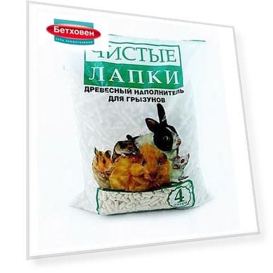 Наполнитель для грызунов Чистые лапки 4л
