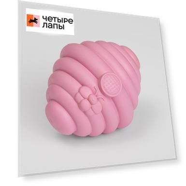 Rurri Игрушка для собак, 12х10х10 см, розовый