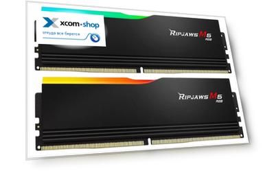 Модуль памяти DDR5 32GB (2*16GB) G.Skill F5-6000J3238F16GX2-RM5RK RIPJAWS M5 RGB PC5-48000 6000MHz CL32 1.35V