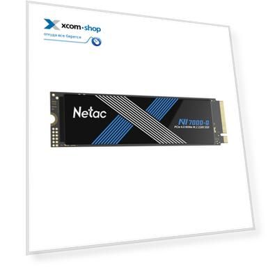 Накопитель SSD M.2 2280 Netac NT01NV7000Q-1T0-E4X NV7000-Q 1TB PCIe 4 x4 M.2 2280 NVMe 3D NAND, 7100/6200MB/s, TBW 640TB, with heat spreader