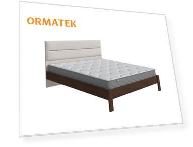 Кровать Орматек Albero Soft (Ткань/Массив (береза) Мокко (береза)/Forest 726 Светло-бежевый) 90x200