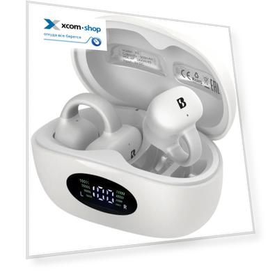 Наушники беспроводные A4Tech Biosong B5 A4TECH B5 вкладыши, TWS, белые, BT, крепление за ухом 2027305