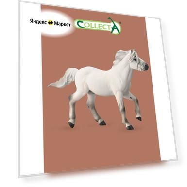 Фигурка животного Collecta, Лошадь Якутский жеребец серого цвета