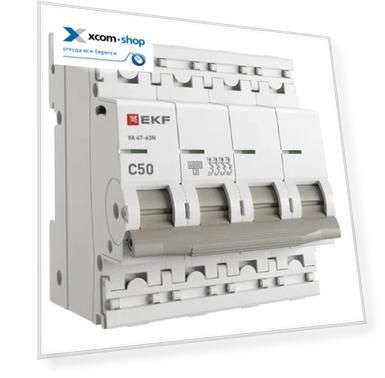 Автоматический выключатель EKF M636450C 4P 50А (C) 6кА ВА 47-63N PROxima