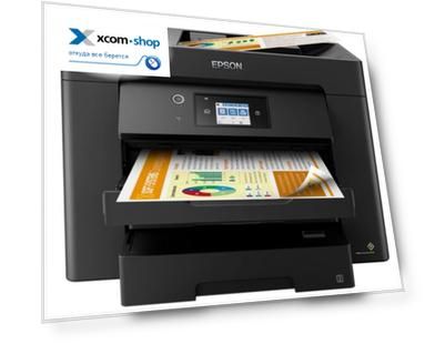МФУ струйное цветное Epson WF-7830DTWF A3, 25 стр/мин, 1200x2400 dpi, модуль STI6200B-D101