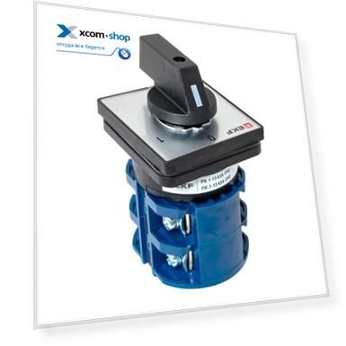 Переключатель кулачковый EKF pk-1-13-63-65 ПК-1-13 63А 3P «0-1» IP65