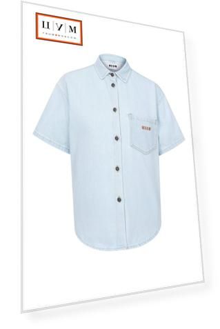 Джинсовая рубашка MSGM