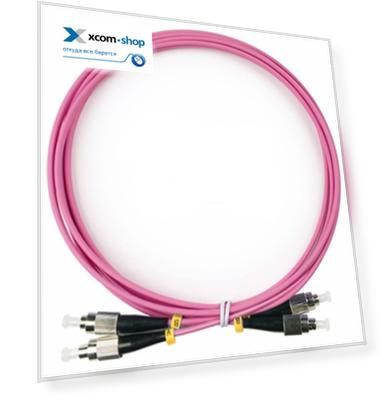 Патч-корд волоконно-оптический Vimcom DPC-MM50(OM4)-LSZH-2.0-FC-FC-3 duplex 50/125 3m