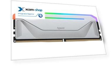Модуль памяти DDR5 16GB Apacer NOX AH5U16G52C522NWAA-1 RGB White PC5-41600 5200MHz CL40 1.25V, XMP, heatsink RET