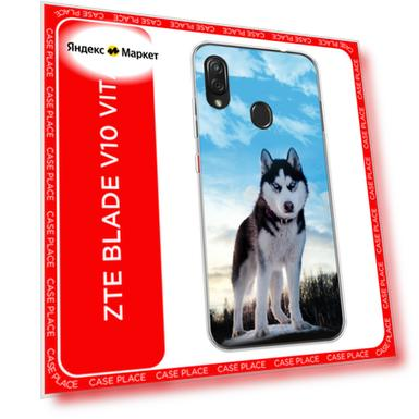 Чехол на ZTE Blade V10 Vita / ЗТЕ Блейд V10 Вита с принтом Хаски 3