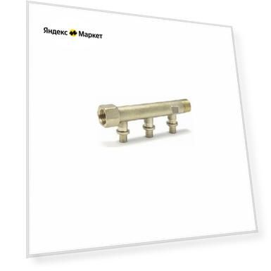 Гребенка распределительная REHAU на две трубы R/Rp3/4"-16 RX,137303-002/13661281001