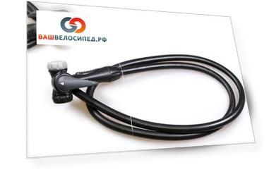 Шланг с зажимом GIYO, для напольного насоса, под AV/FV-ниппель, пластик/резина, серо-черный, DVN