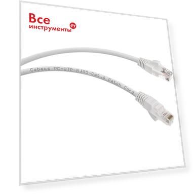 Неэкранированный патч-корд Cabeus PC-UTP-RJ45-Cat.6-1m-WH