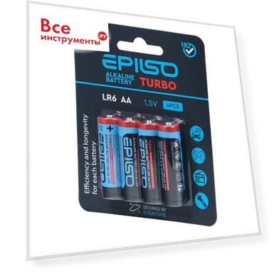 Пальчиковые элементы питания Epilso lr6/aa EPB-LR6-4BC-T