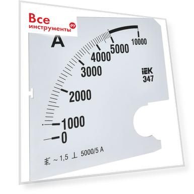 Сменная шкала к амперметру IEK э47 IPA20D-SC-5000