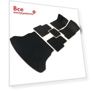 Коврики в салон и багажник для Haval F7 F7x2019 - 2024 (Хавал Ф7 Ф7х) Vicecar SBDL59001R-коричневый