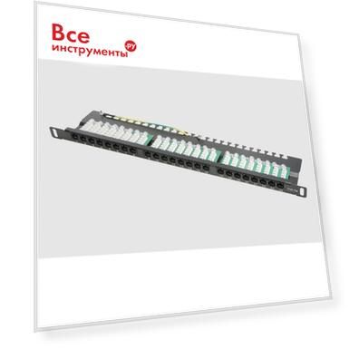 Патч-панель TWIST PP-19-0.5U-IDC-24-C5E-TWCS