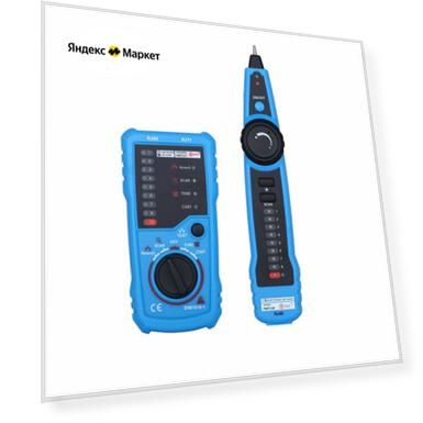 Кабельный тестер-трассоискатель BSIDE FWT11 с разъемами RJ11 и RJ45
