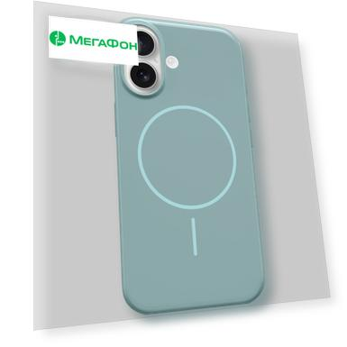 Чехол-крышка Apple Beats with MagSafe для Apple iPhone 16 Case, твердый пластик, Riptide Blue (MCFE4PA/A)