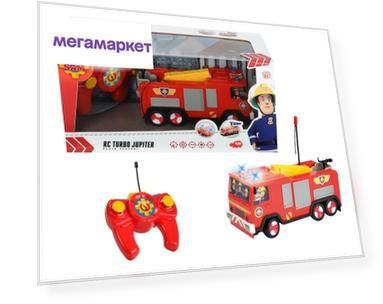 Пожарный сэм, пожарная машина на р.у., 2х кан., св., 1:24, 1/4