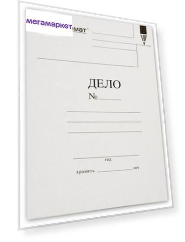 Папка скоросшиватель ДЕЛО inФОРМАТ А4 белый немел. карт. 280 г/м2