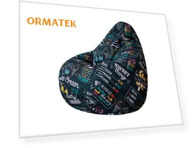 Кресло Кресло-мешок Seat (Ткань: Жаккард Ice Cream) 85x85