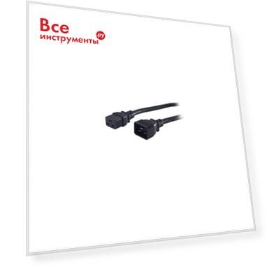 Тип: кабель питания, Цвет: черный, Материал: ПВХ, Тип разъема: IEC 320 C19 - IEC 320 C20, Длина кабеля: 3.000, Номинальная сила тока: 16