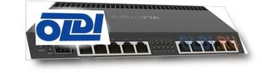 Маршрутизатор MikroTik  RB4011IGS+RM RouterBOARD 4011iGS+ with Annapurna Alpine AL21400 Cortex A15 CPU (4-cores, 1.4GHz per core), 1GB RAM, 10xGbit LA