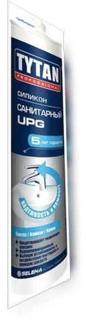 Tytan Professional UPG 310 мл, Герметик силиконовый санитарный (бесцветный)