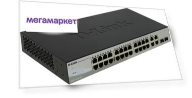 Коммутатор D-Link Web Smart DES-1210-28/C1 Grey/Black