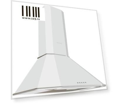 Вытяжка каминная Korting KHC 6639 IX белый