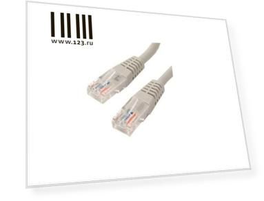 Патч-корд UTP 5е категории Telecom 0.5м литой серый NA102 6242755307278